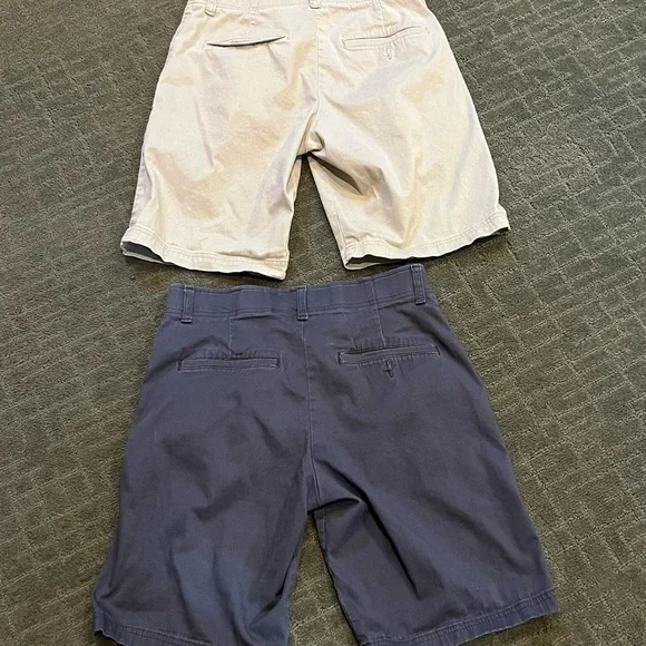 Lee Men's Flat Front Shorts - Black and Tan Both Pairs - Picture 5 of 5